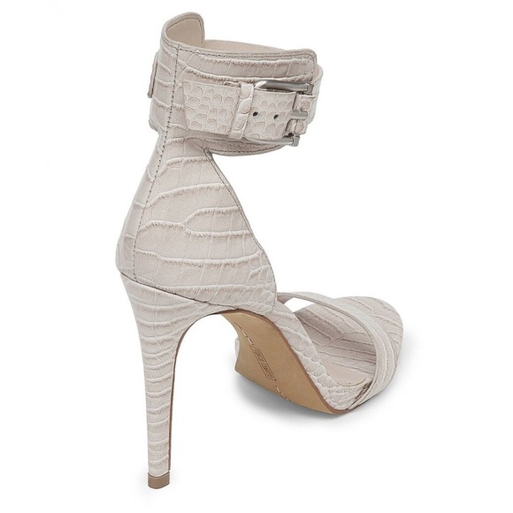 Vince Camuto Farella porcelain smooth crick ankle strap sandals heels Sz 6 1/2 - Picture 2 of 11